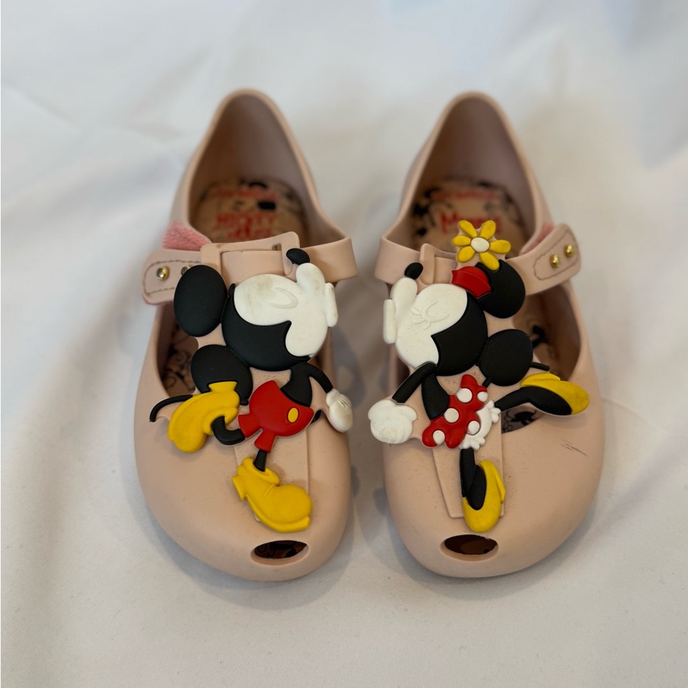 Mini Melissa x Disney Mickey & Minnie Mary Jane Shoes - Toddler Size